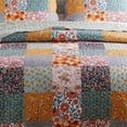 thumbnail image 4 of 3 Piece Full Queen Quilt Set with Floral Print, Multicolor, 4 of 5