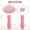 thumbnail image 6 of Cat Brush with Release Button - Effective Hair Removal Tool for Indoor Pets with Long or Short Hair, Say Goodbye to Loose Fur and Tangles, 6 of 7