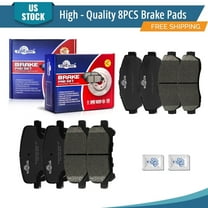 YXPCARS 8PCS Ceramic Brake Pads for Honda Odyssey 2011-2017, Front & Rear D1521 D1281
