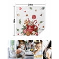 thumbnail image 4 of Christmas Gingerbread Cloth Napkins Set of 4 Reusable Dinner Napkins, Winter Xmas Balls Candy Pine Leaf Cocktail Napkin Washable Table Napkins for Wedding/Holiday Party/Baby Shower 20"x20", 4 of 7