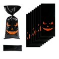 thumbnail image 1 of 50 Pcs Halloween Decoration Plastic Cookie Bags Pumpkin Snack Candy Packaging Bags Halloween Kids Gift Bags Party Decorations X, 1 of 5