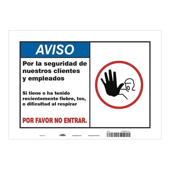 Condor Sign,Aluminum,,10" H,,14" W HWN828A1014