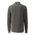 thumbnail image 3 of Men's-Cutter & Buck  Gray Houston Dynamo FC Big & Tall Advantage Eco Tri-Blend Pique Long Sleeve Polo, 3 of 3