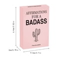 thumbnail image 3 of Badass Affirmation Cards for Women, Daily Motivational and Inspirational Card Deck, Empowering Positive Thinking Gifts for Women Self Care and Mindfulness,pink, 3 of 5