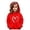 Red, variant on Girls Heart Print Hoodie Long Sleeve Soft Sweatshirt Casual Pullover Top For Kids