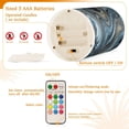 thumbnail image 4 of 2 PCS Flameless Candles with Remote Timer LED Battery Operated Flickering Candle Light for Wedding Table Home Decoration Gifts Swirling Metal and Marble Pattern, 4 of 7