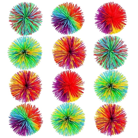 Bolas Sensory Fidget Stringy Balls Leinuosen Monkey, 12 piezas