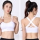 thumbnail image 5 of Ropa interior deportiva para niñas, ropa interior deportiva con cordones cruzados, ropa interior de yoga de sujeción media con copas desmontables, se adapta a la parte inferior del busto de, 5 of 5