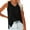 Black, variant on CheerKidz Women's Ribbed Racerback Tank Tops Summer 2025 Slim Fits Casual Shirt,High Neck Fashion Tee,Workout and Beachwear(Gray,XL)