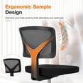 thumbnail image 4 of Silla de escritorio pequeña ergonómica de malla Sweetcrispy, 4 of 7