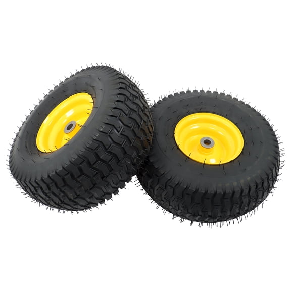 2PCS Replace For John Deere Riding Mower 15x6.00-6" Tires Assembly 464881 Wheel