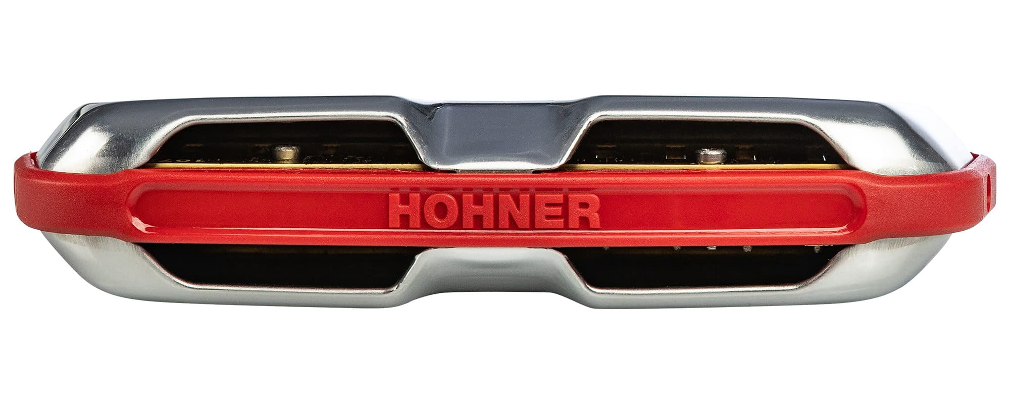 Hohner Golden Melody Harmonica Bundle with Carrying Case, Key Stickers, Harmonica Beginner Manual, and Austin Bazaar Polishing Cloth - Key of F
