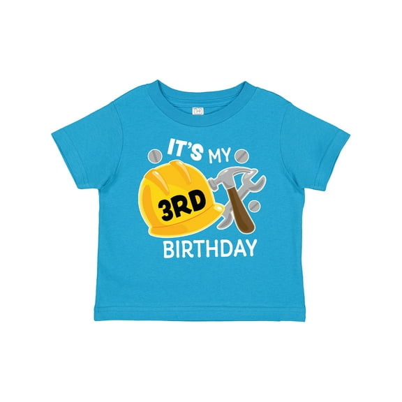 Inktastic Its My 3rd Birthday with Construction Tools Boys Toddler T-Shirt
