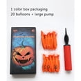 thumbnail image 3 of Light-up Halloween Balloons, Inflatable LED Glow in the Dark Pumpkin Decoration for Party, 3 of 9