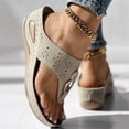 thumbnail image 3 of Dakaela Orthopedic Sandals for Women Wide Width Orthotic Flip Flops Arch Support Wedge Slip on Shoes, 3 of 8