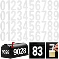 thumbnail image 1 of HLONK Waterproof Mailbox Numbers Stickers Reflective Mailbox Numbers for Outside  Large 3 Inch Self Adhesive 0-9 Vinyl Number for Mailbox  Door  Garbage Bins  Address Number (Silver ), 1 of 7