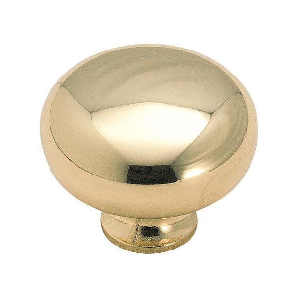 Classics 11/2 in (38 mm) Diameter Polished Brass Knob