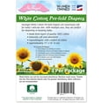 thumbnail image 2 of NuAngel White Cotton Pre-fold Diaper, 3 Count, 2 of 2