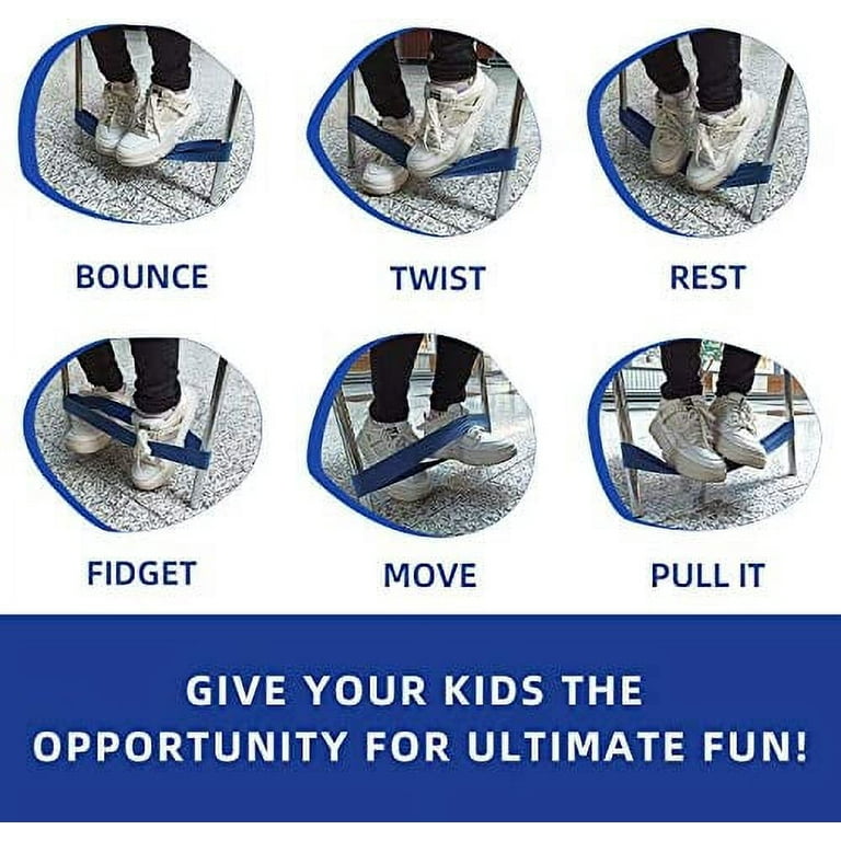 Chair Bands for Kids with Fidgety Feet - Flexible Seating Classroom  Furniture Alternative - Bouncy Fidget Bands for Chairs and Desks - ADHD  Students Sensory Fidgets Band (12-Pack) 