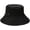 Black, variant on CoCopeaunts Large Buckets Hat Women Big-Brimmed Unisex Pure Color Fisherman Hat Big Head Basin Hat for Mens Outdoor Sunscreen