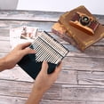 thumbnail image 4 of 21 teclas Kalimba Instrumento musical Madera de caoba Pulgar Dedo Piano (Azul) Tmvgtek Accesorios para instrumentos musicales, 4 of 9