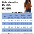 thumbnail image 3 of Women's Fall Winter Fashion Casual Solid Color Round Neck Long Sleeve Knitted Button Sweater Loose T-shirt Top, 3 of 5