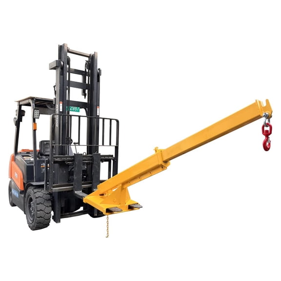 EQCOTWEA Adjustable Mobile Crane Lifting Hoist Truss Telescoping Jib Boom Hook