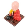 thumbnail image 3 of Solar Energy Powered Little Monk Decoration, Automatic Nodding, Energy Saving, Plastic Material, Bright Color, Lucky Meaning, 3 of 7