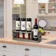 thumbnail image 2 of Rustic 4 Bottle Wine Rack Freestanding Storage Rack Countertop Wine Storage Rack Solid Wood, 2 of 5