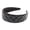 Black, variant on Wide Headband for Women Leather Hairband Lady Hair Accessory 1 Count, Black