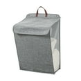 thumbnail image 2 of Foldable Laundry Basket Hamper, Large Capacity Cotton and Linen Cloth Dirty Clothes Basket Toys and Sundries Storage Bucket Multifunctional Foldable Thickened Storage Basket with Hand Strap Clearance, 2 of 6