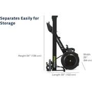 Concept2 RowErg Model D Indoor Rowing Machine - PM5 Monitor, Device Holder, Adjustable Air Resistance, Easy Storage with Black Sweat Towel