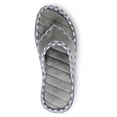 thumbnail image 3 of Roxoni Womens House Slippers Open Toe Thong Slide Grey, 3 of 4
