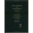 thumbnail image 1 of Pre-Owned McCormick on Evidence (Hornbook Series; Student Edition) (Hardcover) 0314232389 9780314232380, 1 of 1