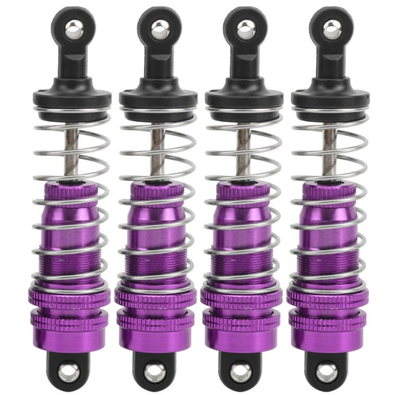 4pcs Shock Struts Damper Replacement Accessory, RC Shock Abso-rber Suspension Strut, Aluminum Shock Abs-orber Replacement Upgrade Parts Fit for WLtoys 144001 1/14 RC Car[purple]