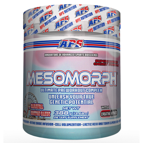Aps Mesomorph V3 Pre Workout Energy Pumps Beta Alanine Citrulline 25 Servings Carnival Cotton Candy Walmart Com