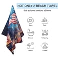 thumbnail image 2 of Flag Of The United States Beach Towel, Microfiber Beach TowelsAbsorbent, Compact, Beach Blanket, Lightweight Towel for The Swimming, 2 of 7