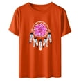 thumbnail image 5 of Dadaria T-Shirt Orange pour Femmes Manches Courtes Col Rond Attrape-Rêves d'Été TG, 5 of 5