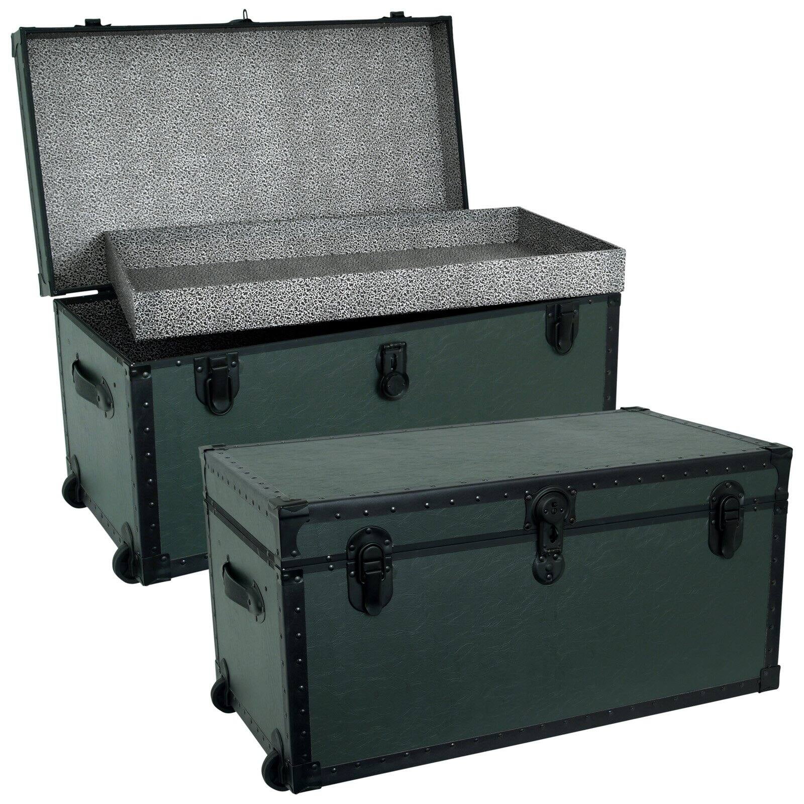 Seward Traveler 31" Trunk with Wheels, Tray & Lock, Olive