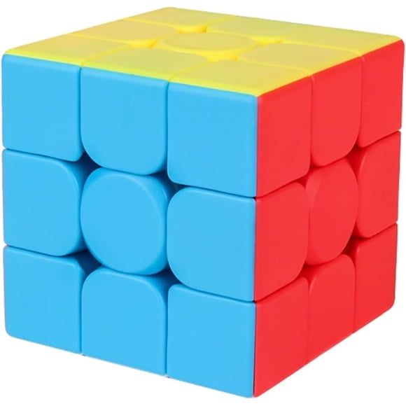 Rubiks Kub 3x3 utan klistermärken, lämplig för vuxna och barn