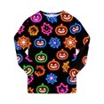 thumbnail image 5 of NOEGOEU Boys Girls Halloween Pajamas Kids Toddler Cute Graphic Long Sleeve Sleepwear Set 2-9Y (Purple,3-4 Years), 5 of 7