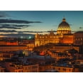 thumbnail image 2 of Frank, Assaf 14x12 Gold Ornate Wood Framed with Double Matting Museum Art Print Titled - Vatican city with St. Peters Basilica, Rome, Italy, 2 of 4