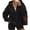 Black,#057, variant on Womens Zip Up Hoodies Half Zip Pullover Fall Winter Oversized Workout Sweatshirts Y2k Zipper Jackets With Pockets,L