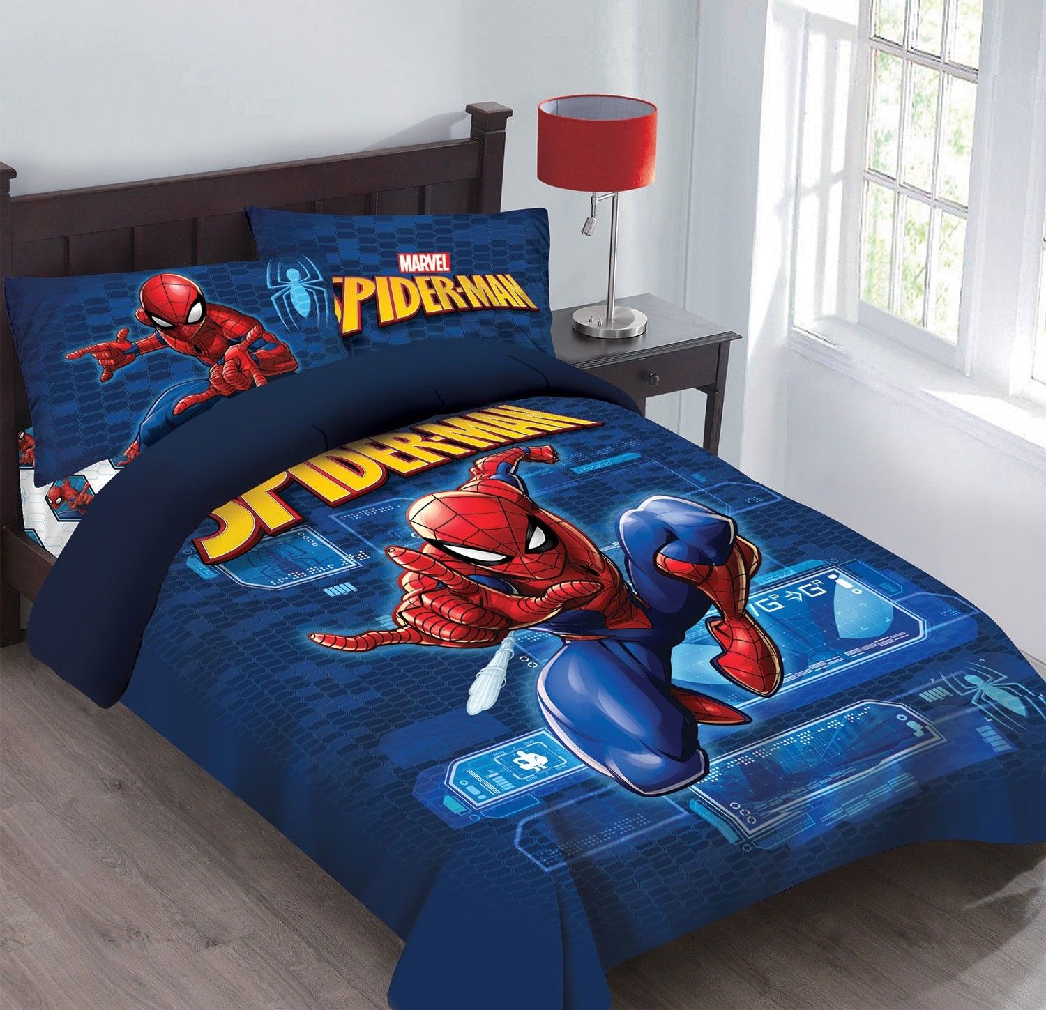 Marvel 3pc SPIDERMAN Spider Tech Bedding Set Licensed Twin Comforter W Marvel 3pc SPIDERMAN Spider Tech Bedding Set Licensed Twin Comforter W