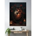thumbnail image 2 of Anatomical Heart Dark Academia Gothic Cottagecore Decor Poster Wall Art, Modern Wall Decor, 16x24 UNFRAMED, 2 of 2