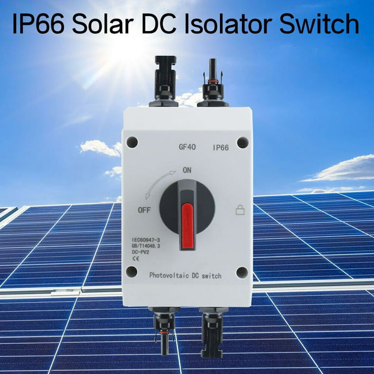 DC Disconnect Switch Solar PV Changeover Off Release Switch 4-pin 32A 1200V