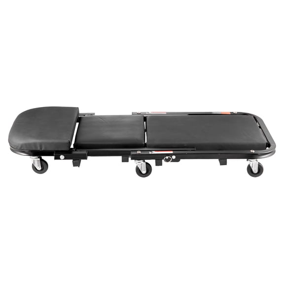 40in Foldable Garage Creeper Stool, Z-Shape 450LB Capacity Mechanic Seat