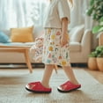 thumbnail image 6 of FUIALDOLG Cute Kids Christmas Tree Slippers for Girls Soft Non Slip Warm House Slippers for Little kids Indoor Outdoor, 6 of 7