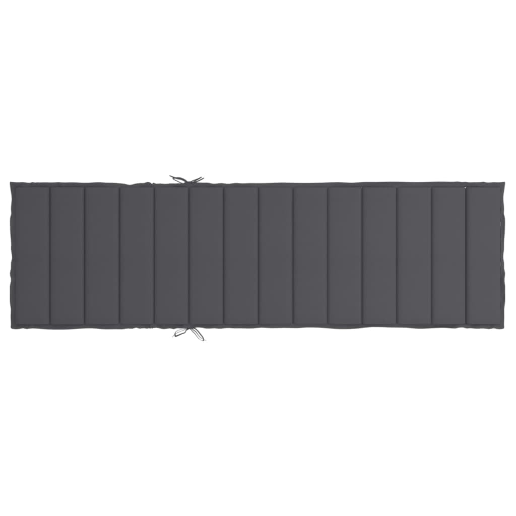 vidaXL Sun Lounger Cushion Anthracite Oxford fabric (100% polyester)