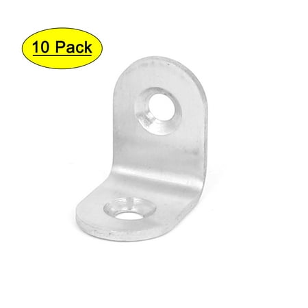 

20mmx20mm L Shape Shelf Corner Brace Repair Right Angle Bracket Support 10pcs
